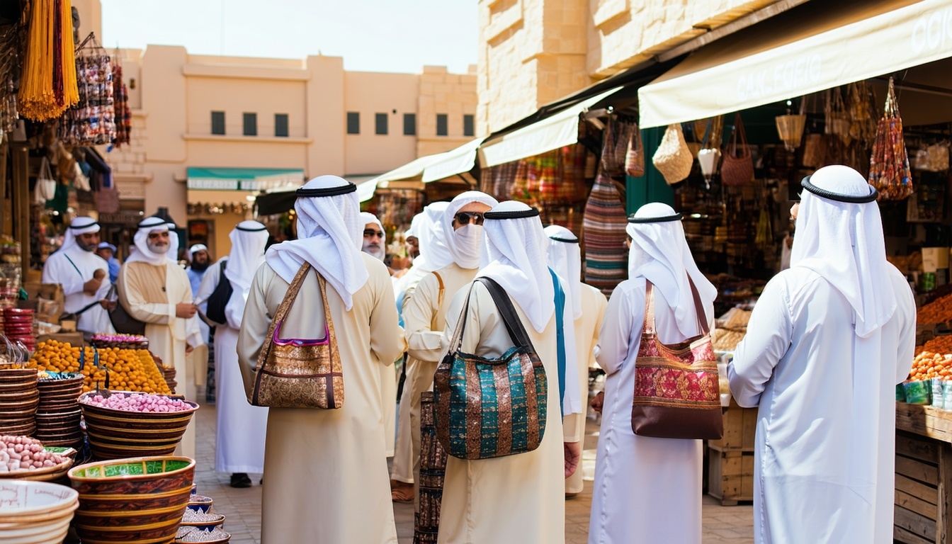 Guided group visiting Dubai’s traditional markets